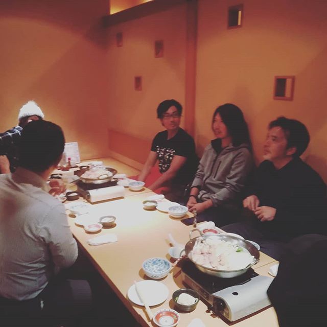 今日は忘年会です！