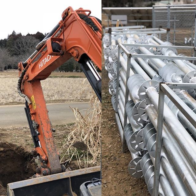 昨日に引き続き杭の墨出しと杭の間配り準備をしました