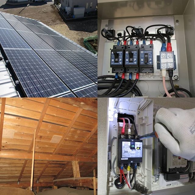 昨日はつくばみらい市、牛久市、土浦市の太陽光を設置したお客様の点検です。