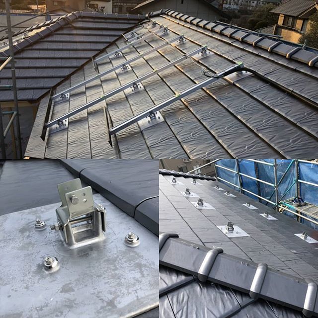 本日はつくば市の新築住宅の現場に住宅用太陽光発電の屋根工事に行きました。