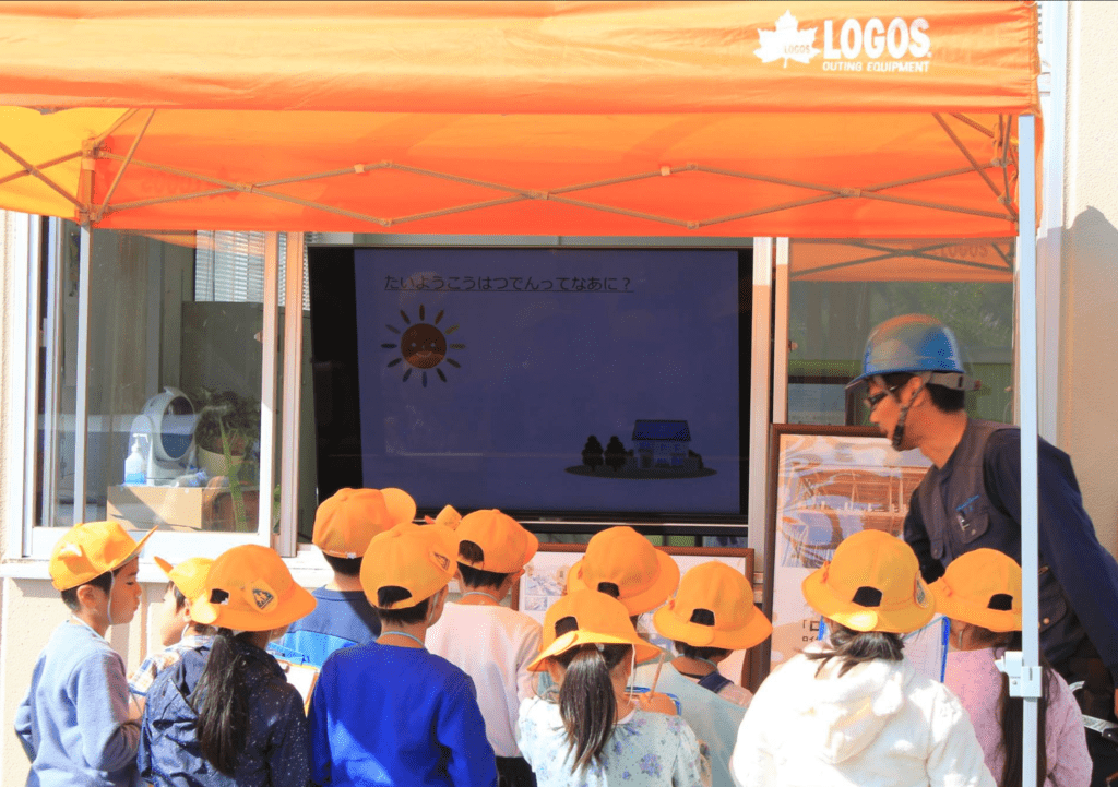 阿見町　蓄電池　太陽光発電　自社施工　キッザニア　子供向け 　アミカブル職業体験会