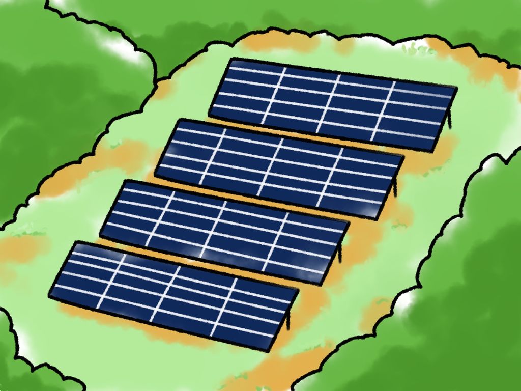 茨城県　かすみがうら市　蓄電池　太陽光発電　自社施工　発電所の点検作業