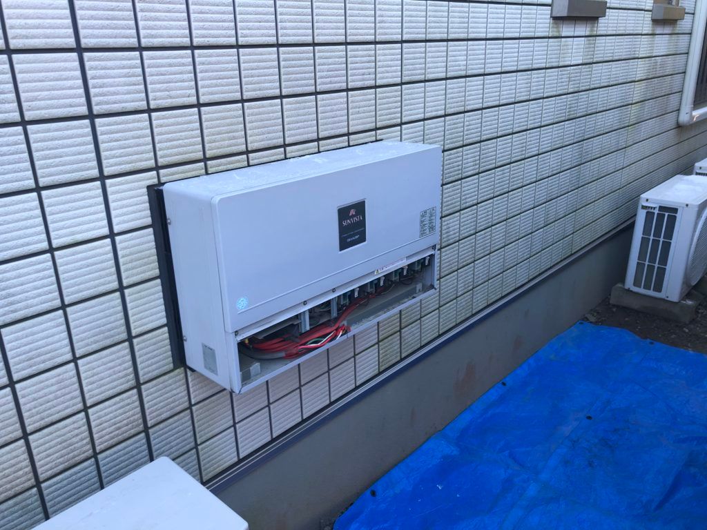 茨城県　稲敷市　蓄電池　太陽光発電　自社施工　パワーコンディショナー交換工事