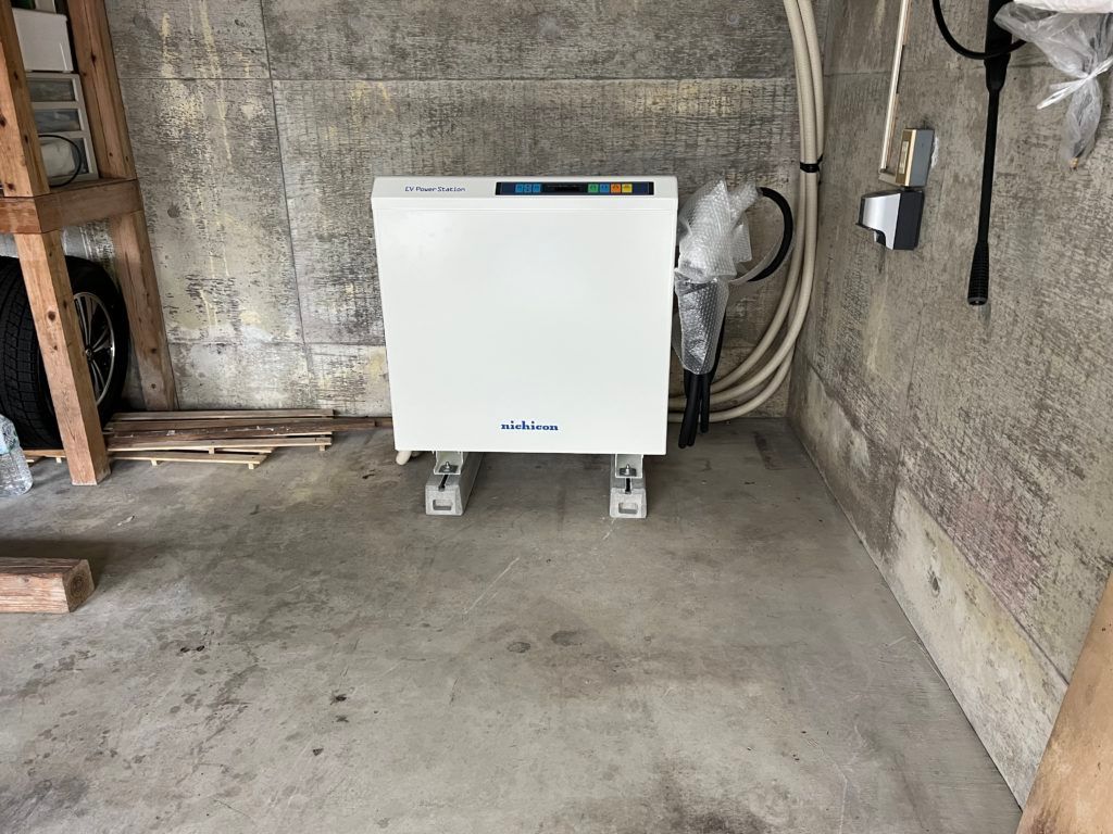 茨城県　つくば市　太陽光　蓄電池　アミカブルサービス　V２H設置完了しました！